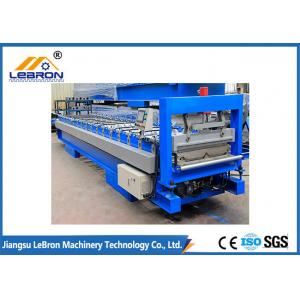 China YX25-205-820 type joint hidden roof panel roll forming machine blue and grey color 2018 new type made in china supplier