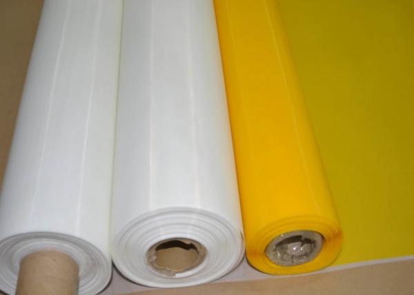 Yellow White Color Silk Screen Printing Mesh