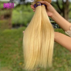 China Dyed Bleached 195g 313 Blonde Human Hair Extensions supplier