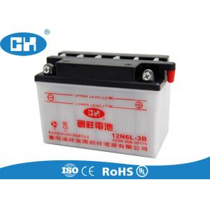 China Custom 12v 6Ah Dry Charged Motorcycle Battery 145 * 72 * 97mm Acid Resistance supplier