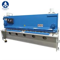 China 6mm Manual Sheet Metal Shearing Machine Brake White Blue E21S CNC Hydraulic Cutting Machine on sale