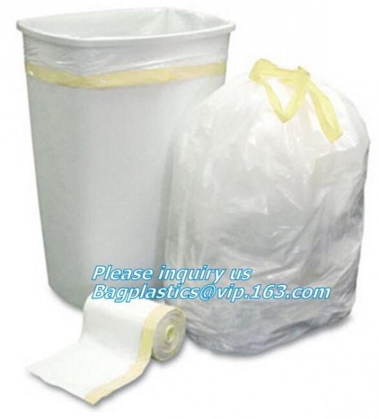 Corn Starch Biodegradable Compostable Eco Friendly Drawstring Laundry Bag, Jumbo