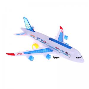 China DIY Assembly Airbus Aircraft Autopilot Flash Sound Musical Lighting Toys Electric Airplane Toy For Children Kids supplier