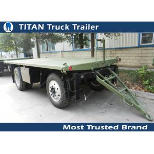 High strength low alloy steel draw bar trailer with 1 axles , 2 axles , 3 axles optional