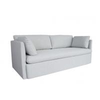 China Fabric sofa loveseat pure foam padded seats two arm pillows and two back cushions on sale