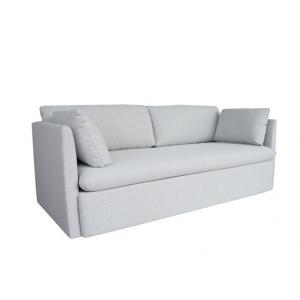 Fabric sofa loveseat pure foam padded seats two arm pillows and two back cushions