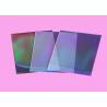 China Thickness Custom Double Clear Holographic Card Sleeves Rainbow Effects wholesale