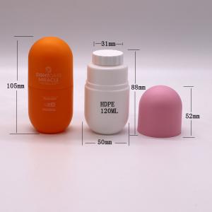 Popular 120cc/130ml/180ml HDPE Capsule Shape Bottle for Dietary Nutrition Supplement 4oz