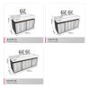 China Cosmetic Shop Rack Platinum Wooden Central Hall Cabinet With Light Box For Perfume Shop Display Stand And Branding Store Fixtures wholesale
