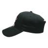 FUN Black Color Company Baseball Caps , Rubberized Make Your Own Baseball Hat