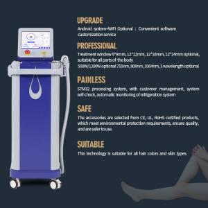 Professional 1200w Diode Laser Hair Removal Machine 755nm 808nm 940nm 1080nm