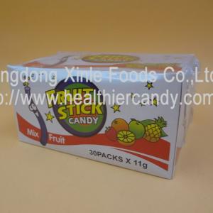 China Sweet Tasty CC Stick Candy with Lovely tattoo sticker / Fun and play candy 11g*30packs supplier