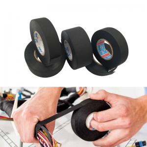 China Customized Automotive Wire Wrap Tape Black Color Abrasion Resistant supplier
