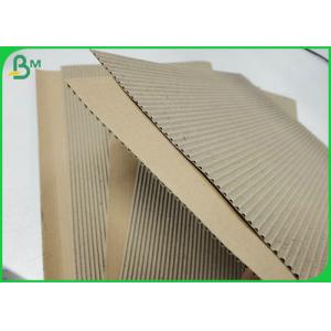140g + 120g Fluting Brown Color Corrugated Paper Sheet For Coffee Cup Sleeves