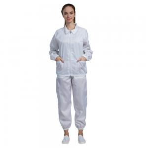 China Clean Room OEM ESD Anti Static Clothing Dustproof Women Fire Resistant supplier