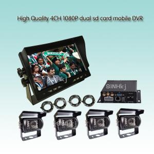 High Quality 4CH 1080P dual sd card mobile DVR