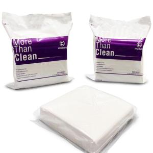 China 4x4 Lint Free Cleaning Wipes 56g Nonwoven White Surface Disinfectant supplier