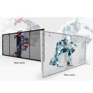 China Da parede de vidro dos meios da exposição da cortina do diodo emissor de luz de HD passo personalizado exposição conduzido flexível do pixel da cortina supplier