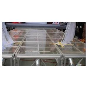 China Portable Glass Acrylic Stage Platform For Performances 1.22 * 2.44M supplier