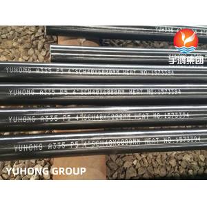 China Industrial Seamless Boiler Tubes Black Painting Beveled End  A335 Standard supplier
