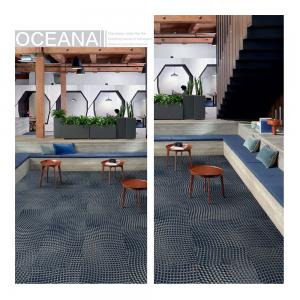 China Dot Line Design Office Patterned Carpet Floor Tiles Polyamide Fiber supplier