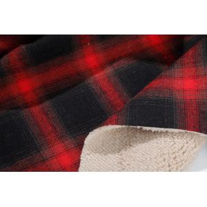 Bonded 150cm Woven Check Fabric , Polyester Bonded Fabric