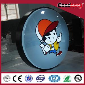 China Acrylic Panel Advertising Company Signboard round LED Llight box supplier