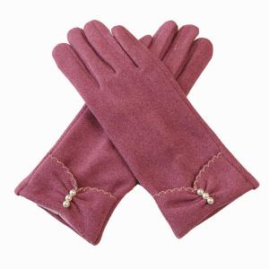China Ladies Warm Windproof Gloves Elegant Peral Mittens Female Fashion Women supplier