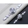 China 120mm White Crystal Drawer Handles And Knobs Decorative Arcylic Wine Cabinet Pulls Furniture Hardware Fittings wholesale