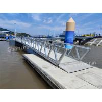 China Handrail Marine Aluminum Dock Gangway Ramps For Commercial Floating 30cm on sale