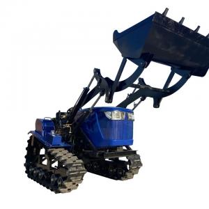 Agricultural Crawler Farm Tractor Rubber Track Mini Power Tiller