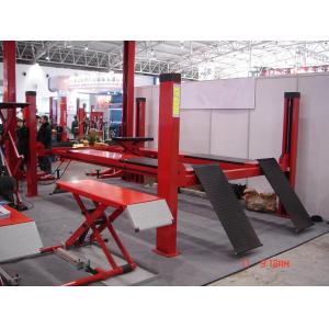 China New design 4T four post lift manual lock release 4 post car lift for sale supplier