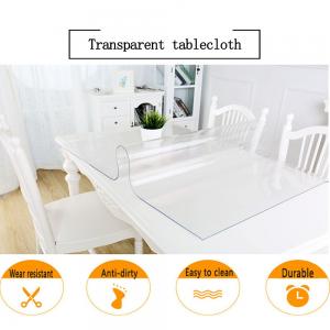 China Durable Waterproof  Manteles PVC Table Cloth Transparent material supplier