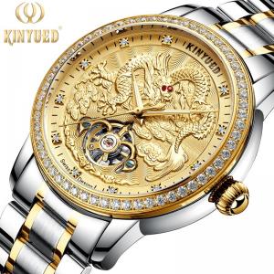 China Dragon Embossed Waterproof Mechanical Watch Automatic Movement supplier