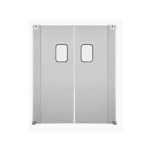 75mm 100mm Low Temperature Chiller Room Doors Double Hinged Warehouse Freezing Equipment