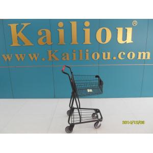China 40L Singel Basket Grocery Shopping Trolley 2 front swivel caster 2 rear fixed casters supplier
