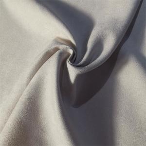China 155gsm Polyester Faux Suede 75dX160d Woven Satin For Curtain supplier