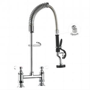 ODM Commercial Kitchen Dishwasher Parts Deck Mount Pre-Rinse Faucet Unit ISO9001