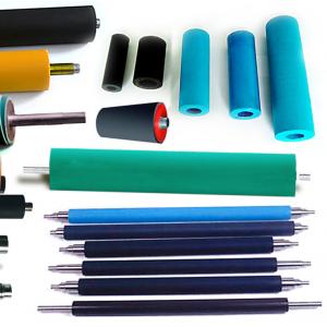 China Professional Molded Silicone Rubber Roller For Printing Machine Factory Heat Resistant Closed Cell Silicone Rubber Roll supplier