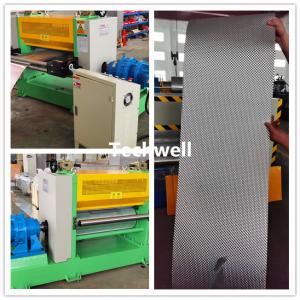 China 0.15mm X 800mm Stainless Steel Sheet Metal Plate Embossing Machine Line supplier
