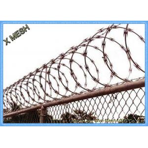 China Stainless Steel Spiral Concertina Razor Barbed Tape Wire Hot Dipped Galvanized supplier
