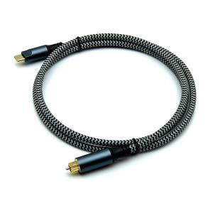 China Câble optique audio Toslink très vendu avec connecteur Type-C mâle et connecteurs plaqués or pour un son cristallin supplier