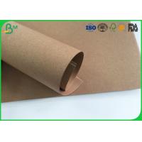 China Grade AAA Kraft Brown Paper Roll , Test Liner Paper For Making Corrugated Box on sale