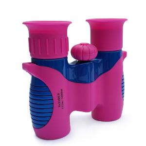 China High Powered Shockproof Kids Binoculars Pink Mini 8x21 For Boys / Girls supplier