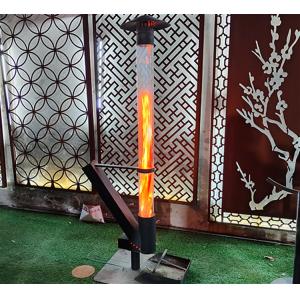 China Outdoor Freestanding Patio Heater Portable Modern Wood Pellet Stoves 140cm supplier