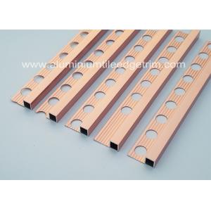 China Durable 10mm Metal Square Edge Tile Trim For Counter Top Or Window Sill supplier