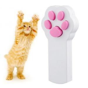 Paw Shaped 3 In 1 Interactive Red Laser Cat Toy With Lanyard