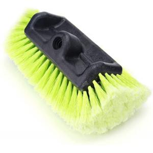 Heavy Duty 12'' Car Wash Brush Head With Medium Soft Bristle Tri Level Dip