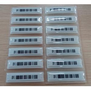 Mini Printing Barcode Labels For Jewelry Tag , 58kHz AM EAS Soft Labels