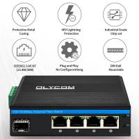 China Sfp Network Gigabit POE Switches Power Over Ethernet 4+1 Ports on sale